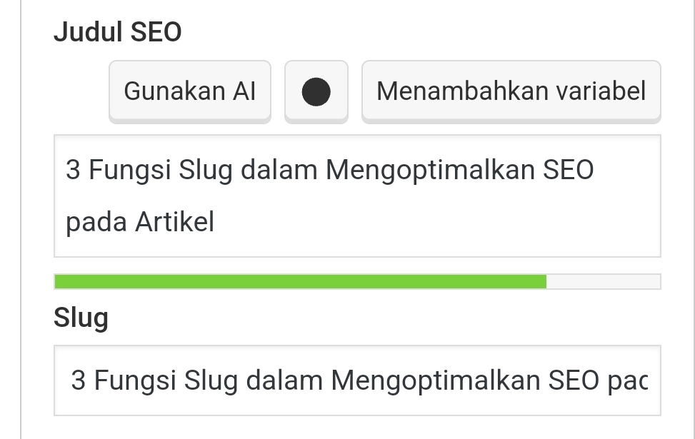 3 Fungsi Slug dalam Mengoptimalkan SEO pada Artikel